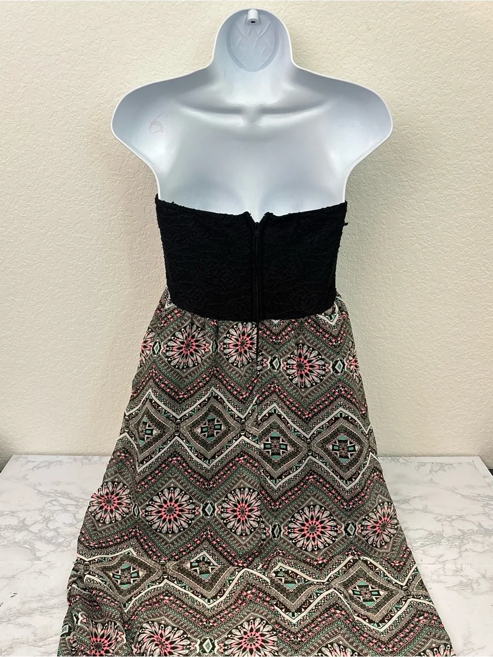 No Boundaries Chevron Maxi Dress Sleeveless Size M 7-9 Juniors Lot Of 2 - Picture 7 of 8